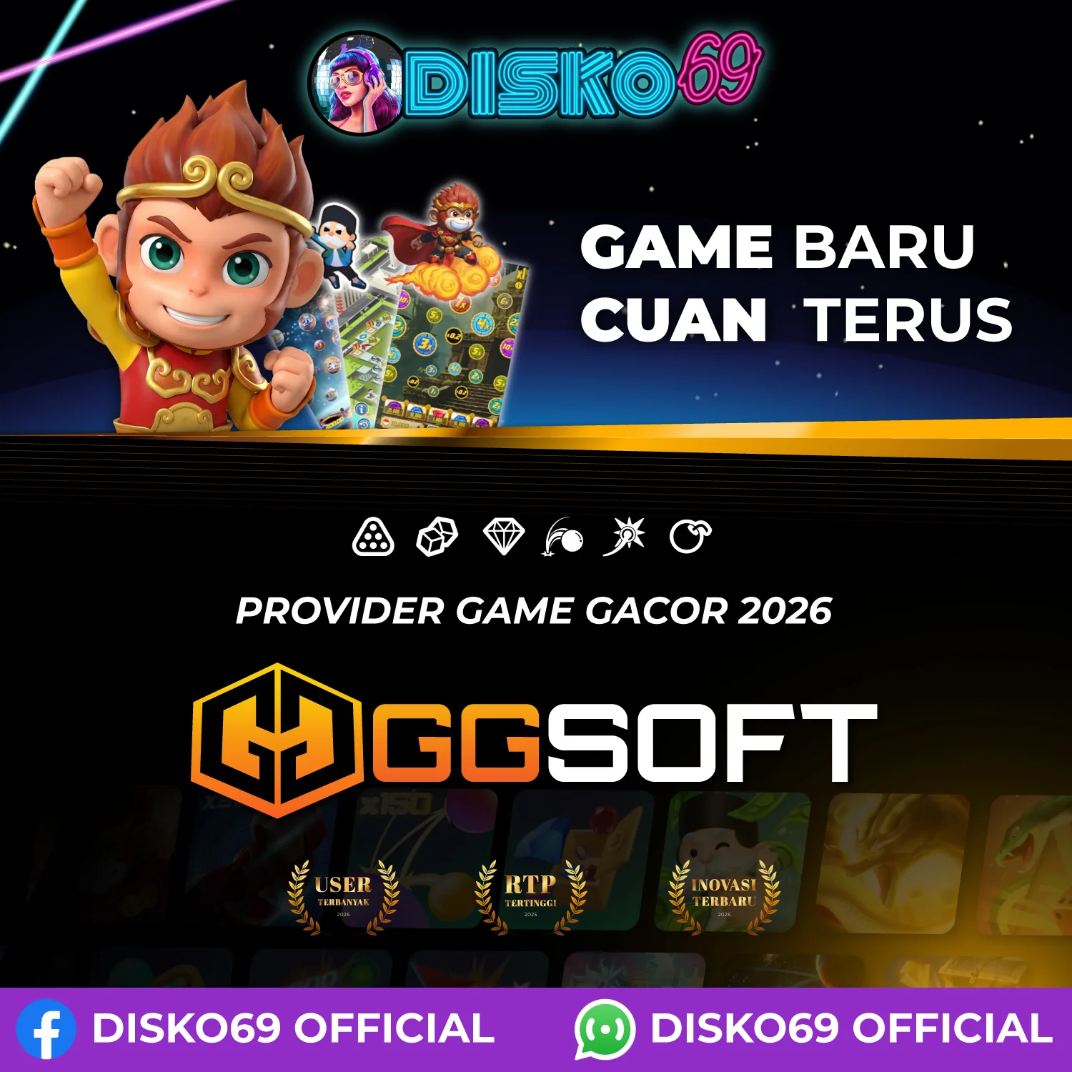 DISKO69: Link Resmi Slot Online GGSOFT Ratusan Pilihan Gacor Maxwin